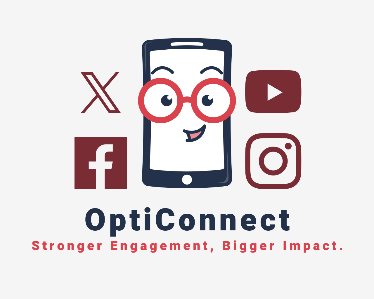 OptiConnect Mascot - Social Media & Digital Content Creation